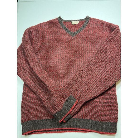 Vintage J.Crew 100% Merino Wool Fisherman Knit Crew Neck Sweater XL AS IS - Picture 1 of 8